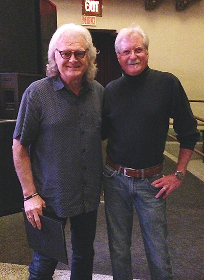 Preston Thompson with Ricky Skaggs in Portland, Oregon