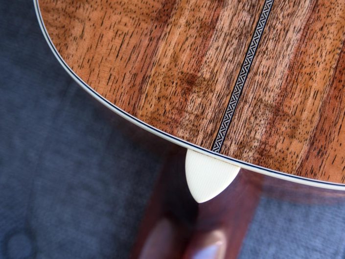 koa wood acoustic parlor guitar