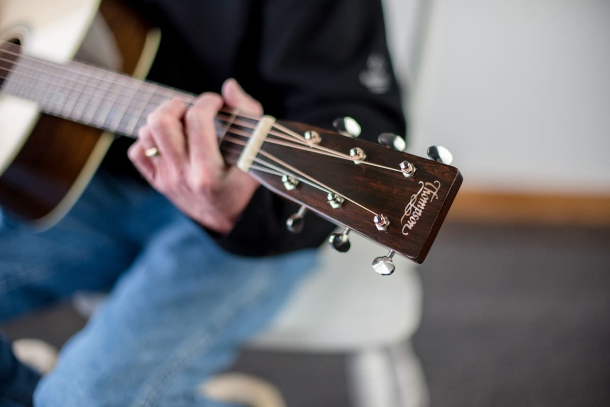 custom inlay acoustic guitar