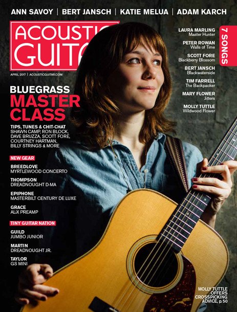 acoustic guitar magazine april 2017 preston thompson guitars review