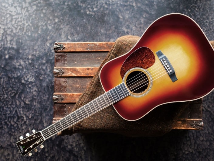 Preston Thompson Acoustic Guitars Exclusive Chris Luquette Signature Dreadnought guitar, handcrafted from Brazilian Rosewood. Full
