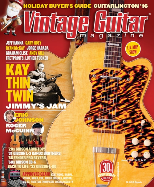 vintage guitar magazine review preston thompson