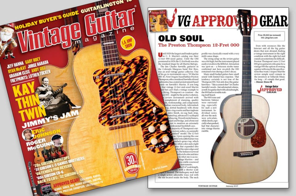 Vintage Guitar Magazine review