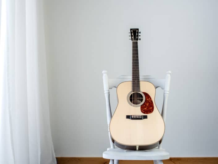 custom dreadnought handbuilt acoustic guitar